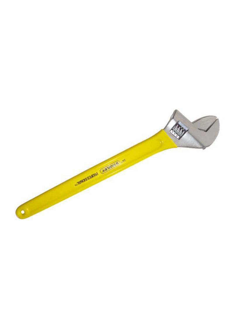 Adjustable Hand Tool Wrench Yellow/Silver 600millimeter