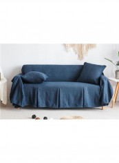 Modern Style Sofa Slipcover Blue 200-360centimeter