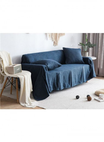 Modern Style Sofa Slipcover Blue 200-360centimeter