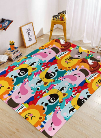 Adorable Cartoon Anti-Skidding Living Room Floor Mat Multicolour 50x80cm