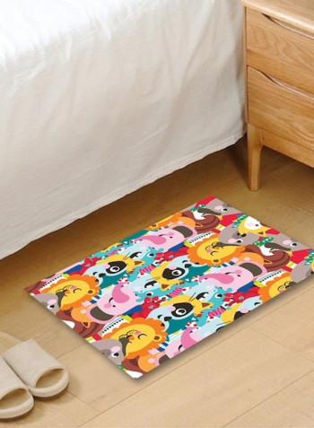 Adorable Cartoon Anti-Skidding Living Room Floor Mat Multicolour 50x80cm