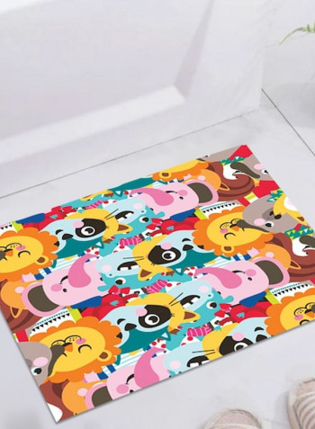 Adorable Cartoon Anti-Skidding Living Room Floor Mat Multicolour 50x80cm