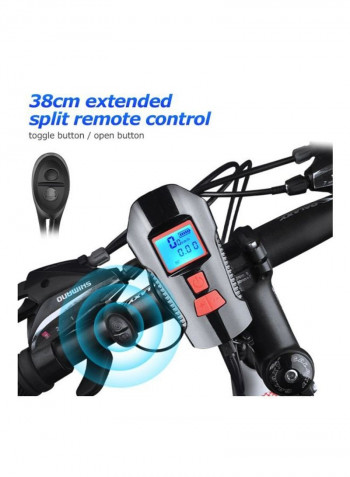 Pack Of 4 Waterproof Bicycle Head Light With Horn Set