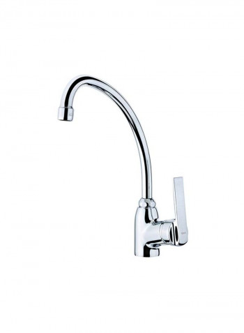 In 912 Single Lever Kitchen Tap With High Spout And Anti-Scale Areator Silver