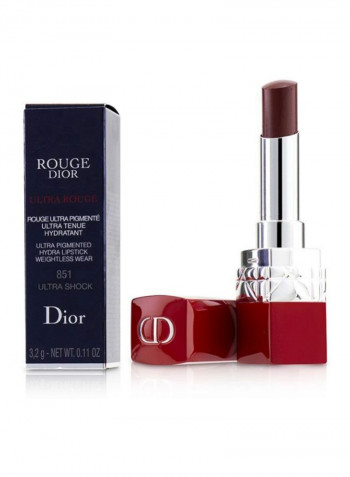 Rouge Dior Ultra Rouge Matte Lipstick 851 Ultra Shock