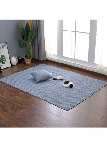 Nordic Style Leaf Pattern Rectangle Mat Multicolour 120x210cm