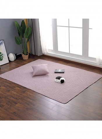 Nordic Style Leaf Pattern Rectangle Mat Multicolour 120x210cm