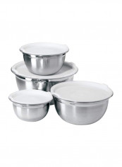 8-Piece Food Container Set White/Silver reviews 8-Piece Food Container Set White/Silver