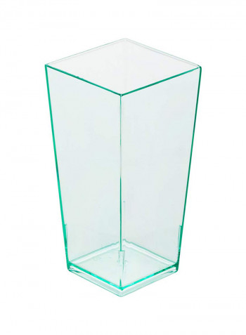 Tall Geometric Party Glass Clear