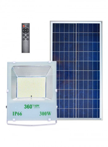 LED Solar Security Flood Light White/Clear