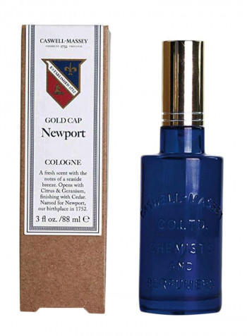Gold Cap Newport Cologne 3ounce