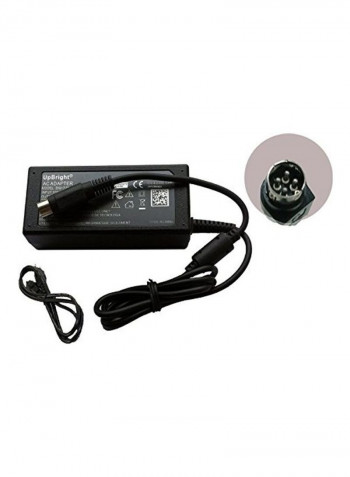 4-Pin AC/DC Adapter Replacement for NUMARK HDMIX HD Mix PRO DJ CD Mixer System Power Supply (w/one 12V O/P. NOT Two 12V and 5V O/P & 4 Hole. NOT +12V/-12V Output. NOT fit Numark MixDeck.) Black