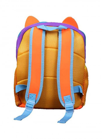 Owl Designed School Backpack Red/Purple/Orange