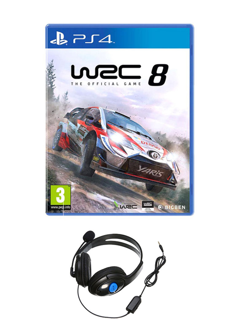 WRC 8-Racing And Gaming Headphone With Microphone For Sony Ps4 - PlayStation 4 (PS4)