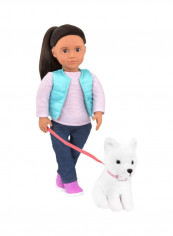 14-Piece Cassie Fashion Doll With Dog Pet 18x7x4inch