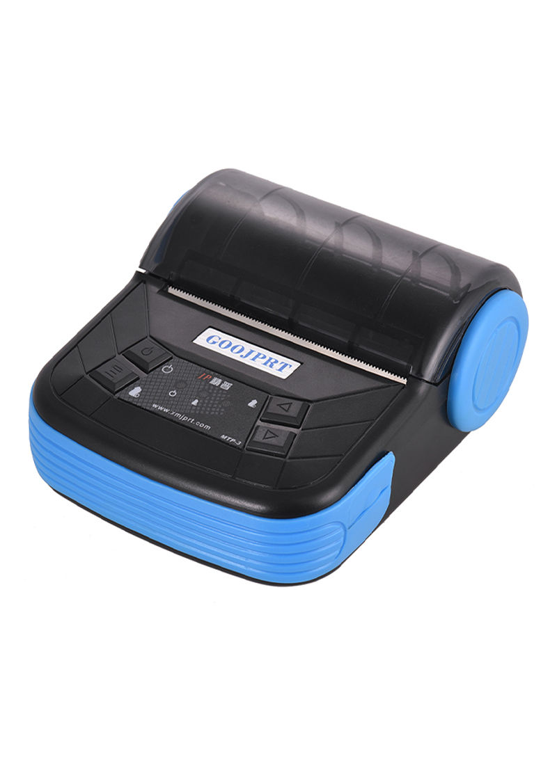 Portable Thermal Printer 10.5 x 12 x 5.5centimeter Black/Blue