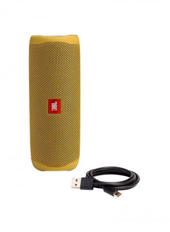 Flip 5 Portable Bluetooth Speaker Yellow