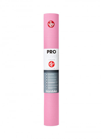 Pro Travel Yoga Mat Fuchsia 2.5mm