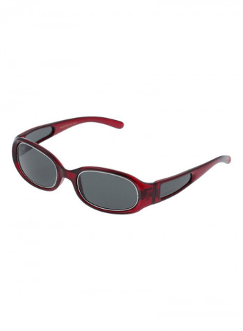 Women's Full Rim Oval Frame Sunglasses - Lens Size: 100 mm