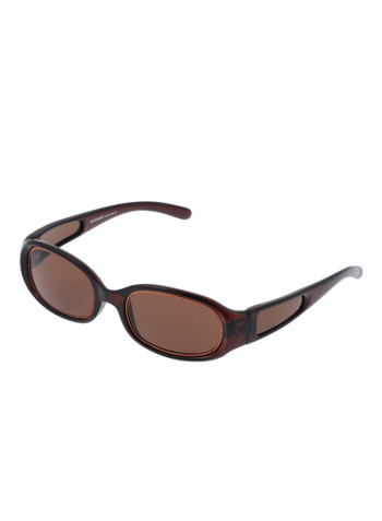 Women's Full Rim Oval Frame Sunglasses - Lens Size: 70 mm