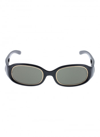 Women's Full Rim Oval Sunglasses - Lens Size: 100 mm