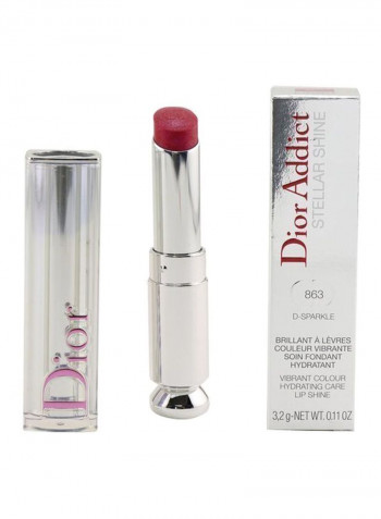 Addict Stellar Shine Lipstick 863 D-Sparkle (Sparkle Fuchsia)