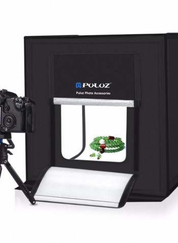 Foldable Photography Studio Shooting Soft Box 40x40x40centimeter Black/Silver