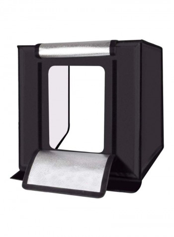 Foldable Photography Studio Shooting Soft Box 40x40x40centimeter Black/Silver