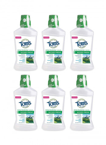 Pack Of 6 Wicked Fresh Mouthwash 473ml