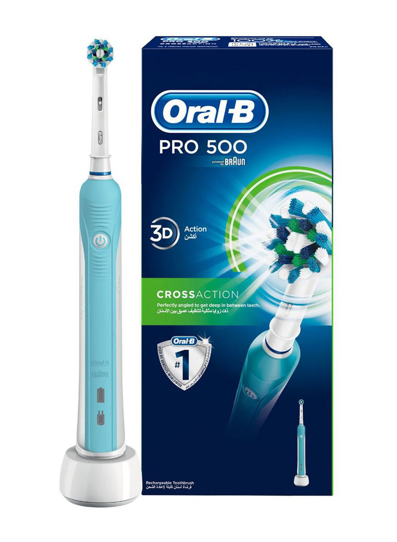 Pro 500 Power Toothbrush White/Blue 8centimeter