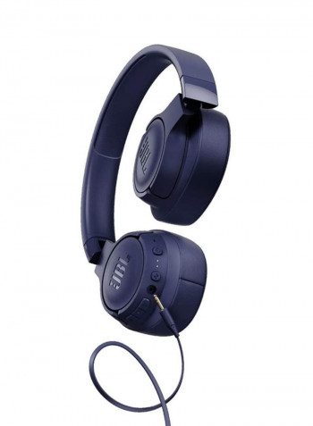 T750 Bluetooth Wireless Over-Ear Headphones Navy Blue