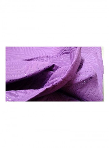 3-Piece Bedspread Set Polyester Purple