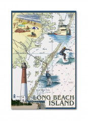 Map 3 Canvas Wall Art Multicolour 12 x 19inch