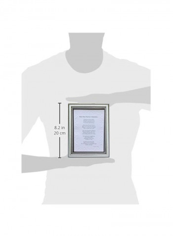 Now That You Are A Grandma Theme Picture Frame Silver 7.5x0.8x5.5inch