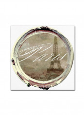 Paris In Frames 2 Wooden Framed Wall Art Grey/Gold 11 x 11inch