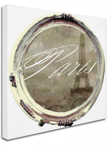Paris In Frames 2 Wooden Framed Wall Art Grey/Gold 11 x 11inch