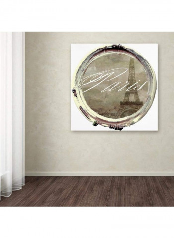 Paris In Frames 2 Wooden Framed Wall Art Grey/Gold 11 x 11inch
