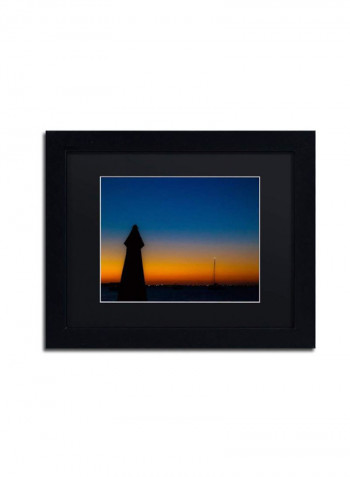 Turks Sunset Ii Framed Wall Art multicolour 11 x 14inch