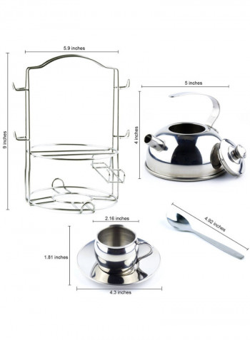 14-Piece Tea pot Pretend Play Toy Set