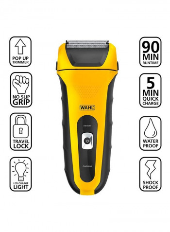6-Piece Lifeproof Foil Shaver Set Yellow/Black