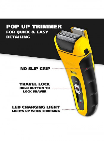6-Piece Lifeproof Foil Shaver Set Yellow/Black