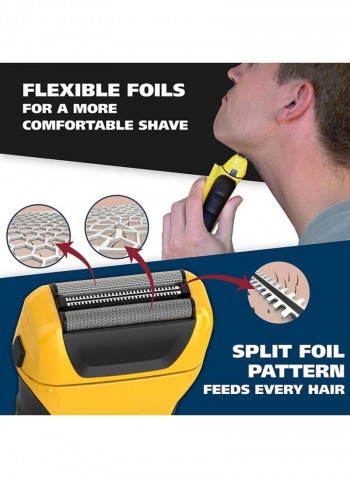 6-Piece Lifeproof Foil Shaver Set Yellow/Black