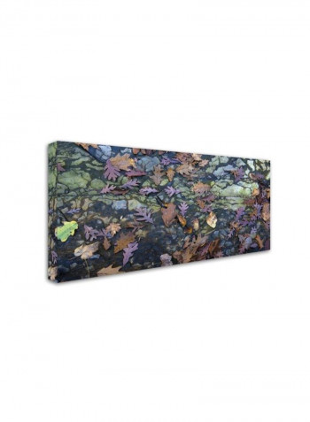 Autumn Mosaic Canvas Wall Art Multicolour 10 x 19inch