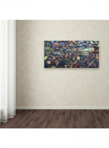 Autumn Mosaic Canvas Wall Art Multicolour 10 x 19inch