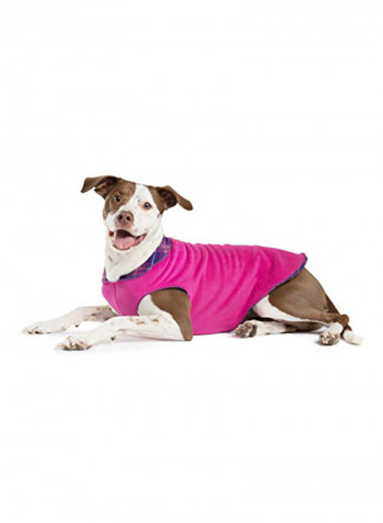 Gold Paw Duluth Double Fleece Dog Coat Pullover أزرق