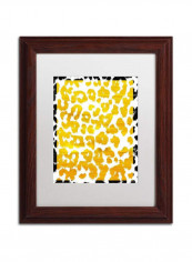 Wild Thing Wooden Frame Wall Art Yellow/Black 11 x 14inch
