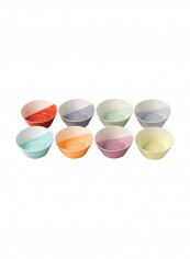 8-Piece Tapas Bowl Set Green/Yellow/Red 2x4.3inch