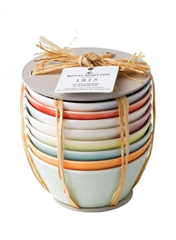 8-Piece Tapas Bowl Set Green/Yellow/Red 2x4.3inch
