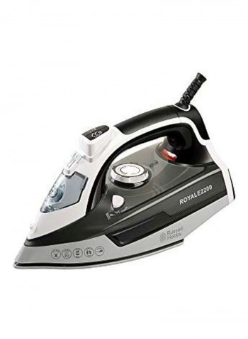 Steam Iron 2200W 2200 W ROYALE2200 Black/Silver/White