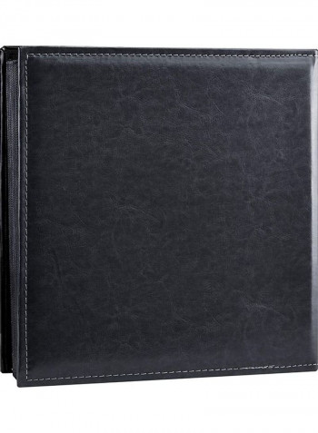 1000 Pockets Leather Photo Album Black